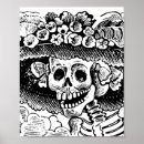 Search for day of the dead posters Black and white