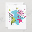 Search for vector flowers postcards Design