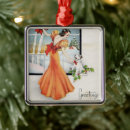 Search for girl and dog christmas tree decorations Vintage