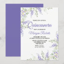 Search for lavender quinceanera invitations Elegant