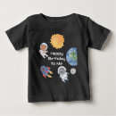 Search for outer space birthday clothing Watercolor