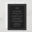 Search for black stamps invitations Elegant