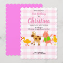 Search for baby pig invitations Gingham