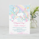 Search for pastel unicorn birthday invitations Floral