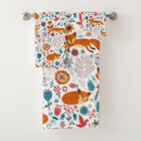 Search for fox bath towels Illustration