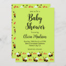 Search for honeybee baby shower invitations Floral