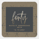 Search for gold 40th birthday stickers Simple