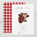 Search for holy cow baby shower invitations Farm animal