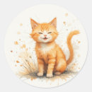 Search for cute smiling cat stickers Kitten