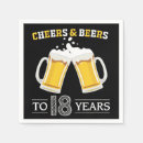 Search for cheers and beers napkins Birthday party