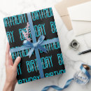 Search for black happy birthday wrapping paper Text