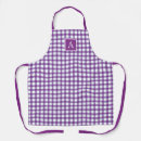 Search for purple gingham aprons Modern