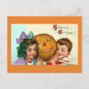 Search for vintage halloween greetings postcards Jack o' lantern