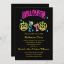 Search for neon halloween invitations Pumpkin