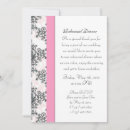 Search for damask rehearsal dinner invitations Black
