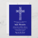 Search for navy blue christening invitations Cross