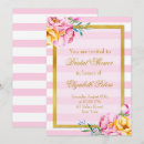 Search for gold frame bridal shower invitations Floral
