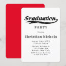Search for sports graduation invitations Typography