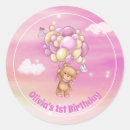 Search for teddy bear birthday stickers Pink