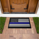 Search for police doormats Thin blue line