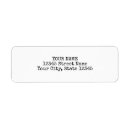 Search for typing return address labels Minimalist