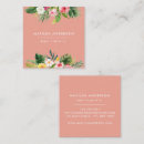 Search for tropical business cards Modern