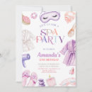 Search for spa party invitations Elegant