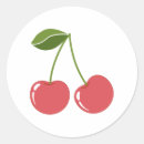 Search for cartoon cherry stickers Fruit
