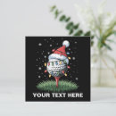 Search for golf christmas invitations Golfer