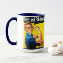 Search for female equality mugs Rosie the riveter