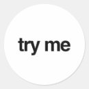 Search for try me stickers Funny