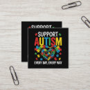 Search for autism business cards Rainbow