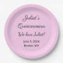 Search for pink and black plates Birthday