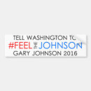 Search for gary johnson bumper stickers President