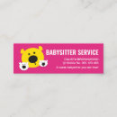 Search for cute babysitting business cards Kids