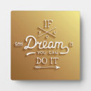 Search for motivational plaques Dream
