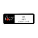 Search for typing return address labels Text