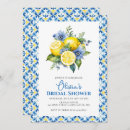 Search for blue and yellow bridal shower invitations Lemon
