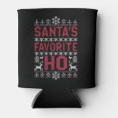 Search for ugly christmas sweaters can coolers Santa
