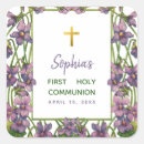 Search for purple first communion stickers Girl