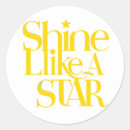 Search for bright stars stickers Gold