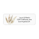 Search for grass return address labels Rustic