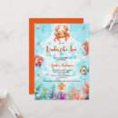Search for crab baby shower invitations Under the sea