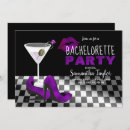 Search for purple hens party invitations Girly
