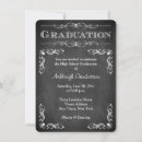 Search for chalkboard graduation invitations Black and white