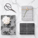 Search for skull wrapping paper Black