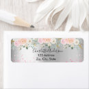 Search for pink and silver return address labels Bridal shower
