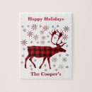 Search for red deer puzzles Snowflakes