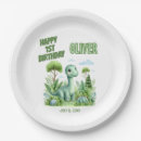Search for girl first birthday paper plates One year old