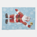 Search for santa claus tea towels Snowflakes